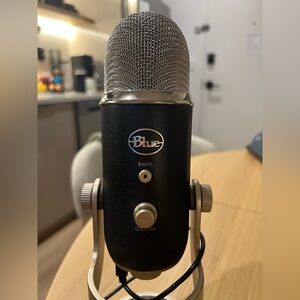 Black and Silver USB Microphone